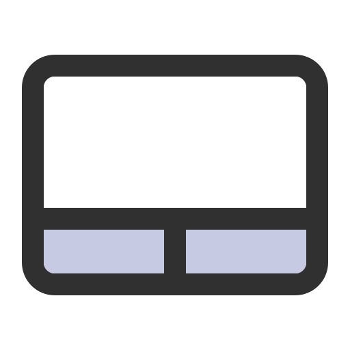 트랙패드 Generic color lineal-color icon