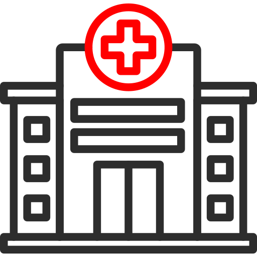 健康管理 Arslan Haider Outline Red icon