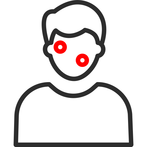 암 Arslan Haider Outline Red icon