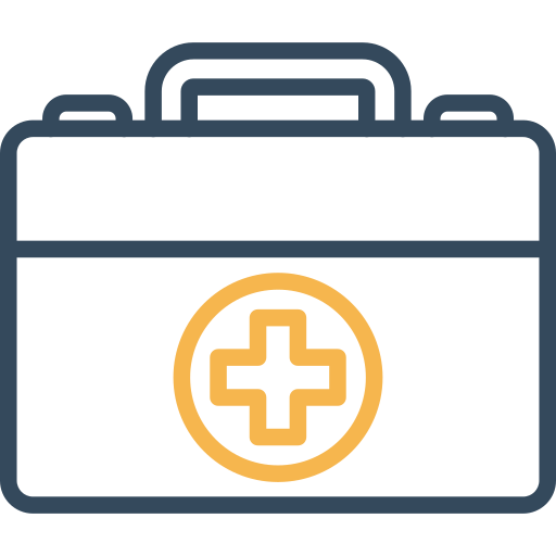 Medical box Arslan Haider Outline Yellow icon