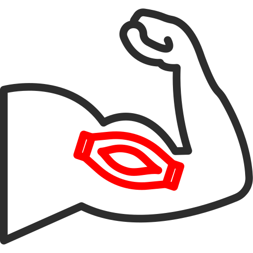 atleta Arslan Haider Outline Red icono