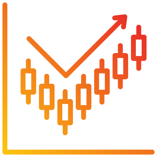 Candlestick chart Generic gradient outline icon