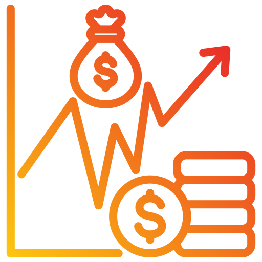 capitalização de mercado Generic gradient outline Ícone