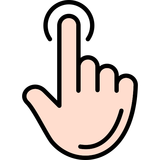 Touching Generic color lineal-color icon