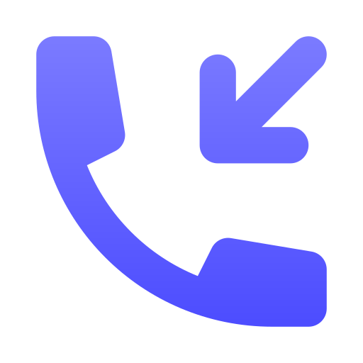 Incoming call Generic gradient fill icon