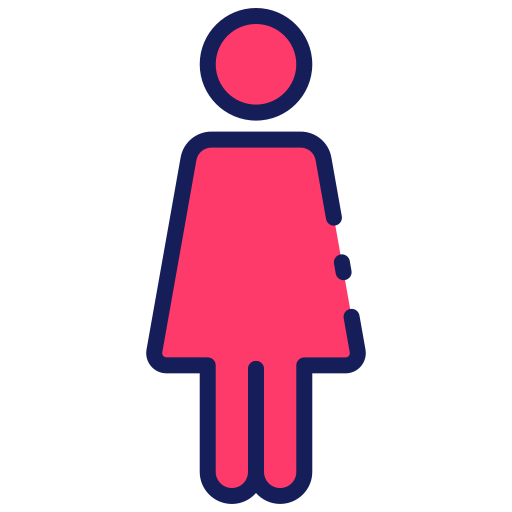 여성 기호 Generic color lineal-color icon