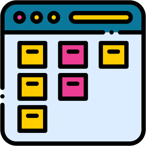 kanban Generic color lineal-color icon