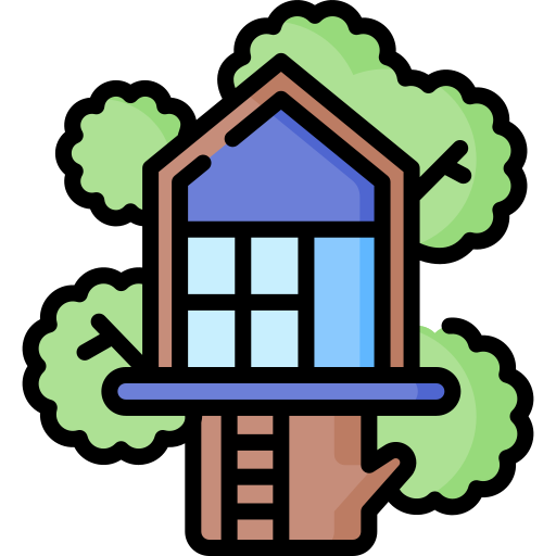 Tree house Special Lineal color icon