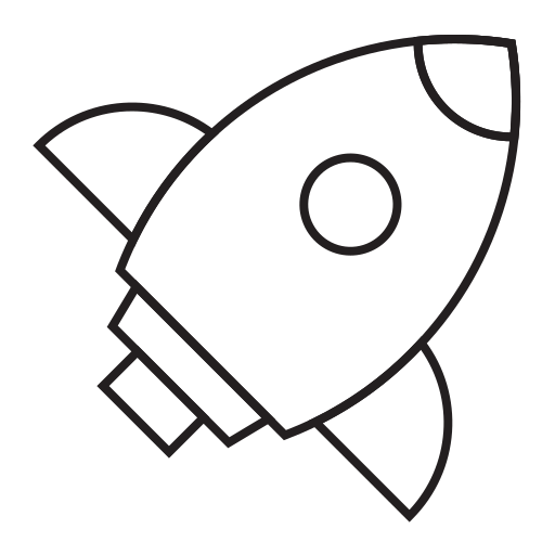 로켓 Generic black outline icon