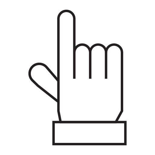 ręka Generic black outline ikona