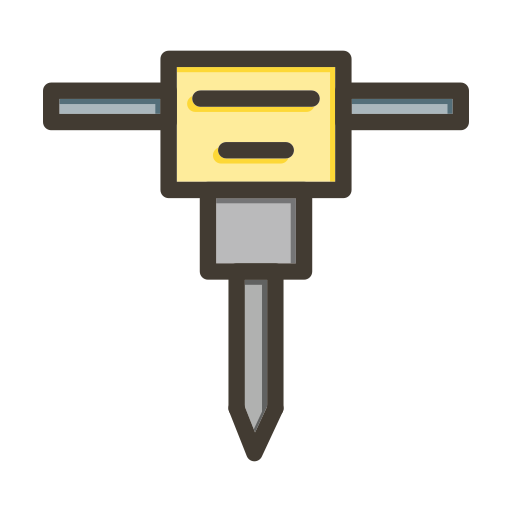 Jack hammer Generic color lineal-color icon