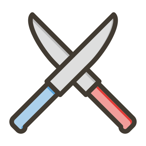 messer Generic color lineal-color icon