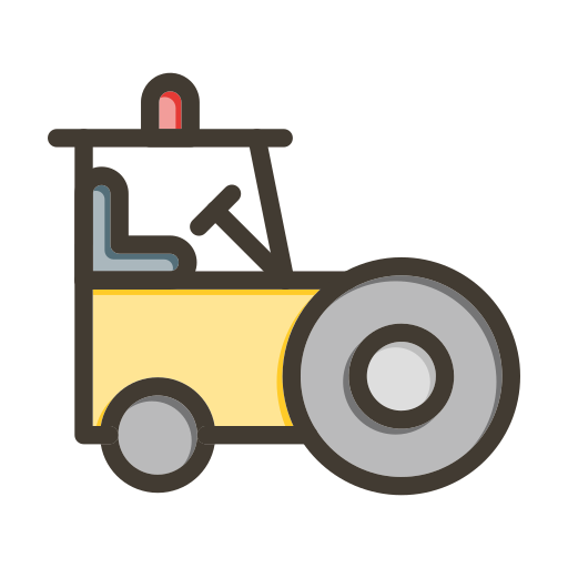 Road roller Generic color lineal-color icon