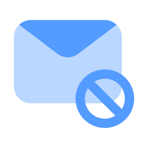 bloqueador de e-mail Generic color fill Ícone