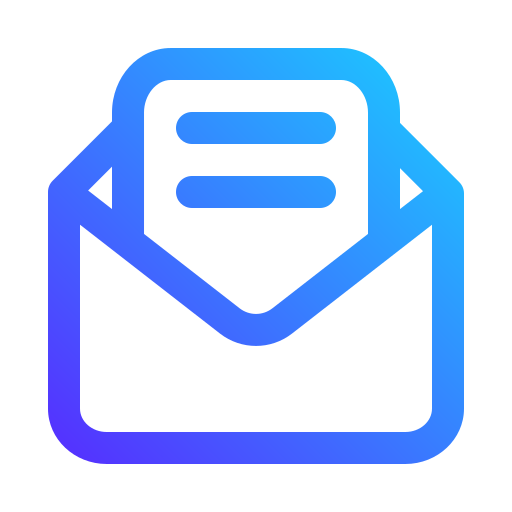 apri e-mail Generic gradient outline icona