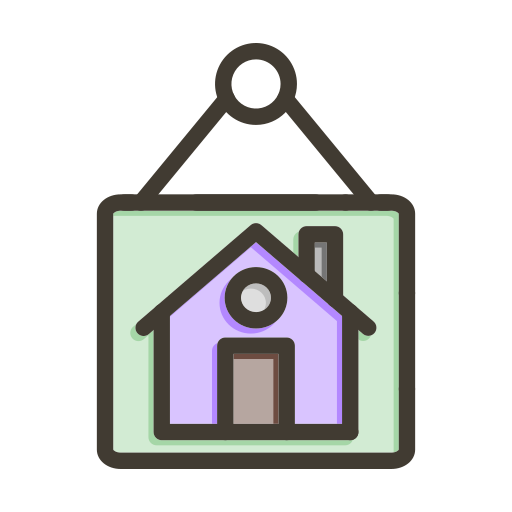 빌린 집 Generic color lineal-color icon