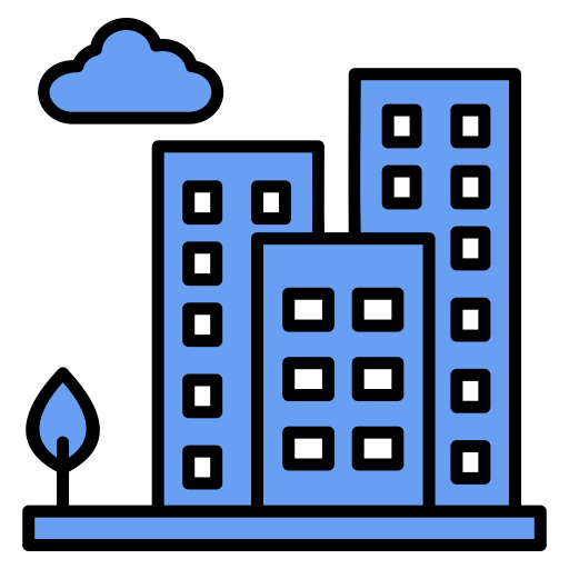 Apartment building Generic color lineal-color icon