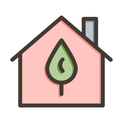 Eco house Generic color lineal-color icon