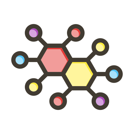 분자 Generic color lineal-color icon