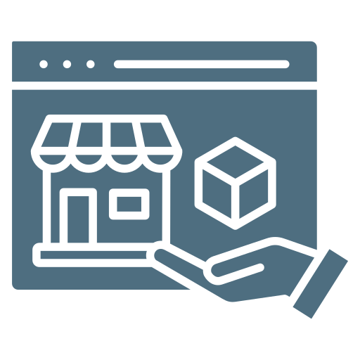 Online marketplace Generic color fill icon