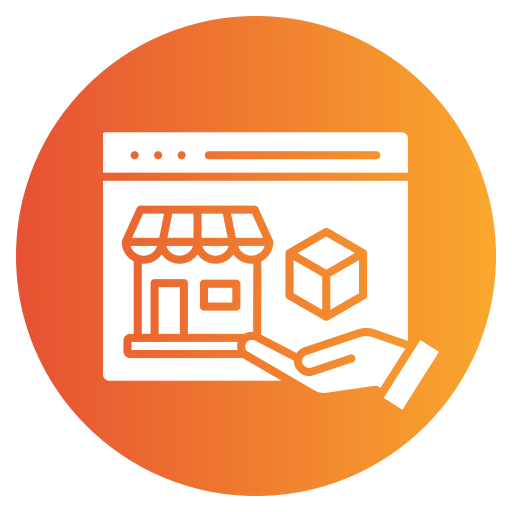 Online marketplace Generic gradient fill icon