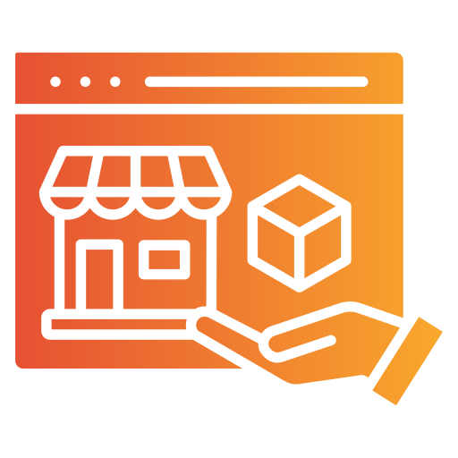 Online marketplace Generic gradient fill icon