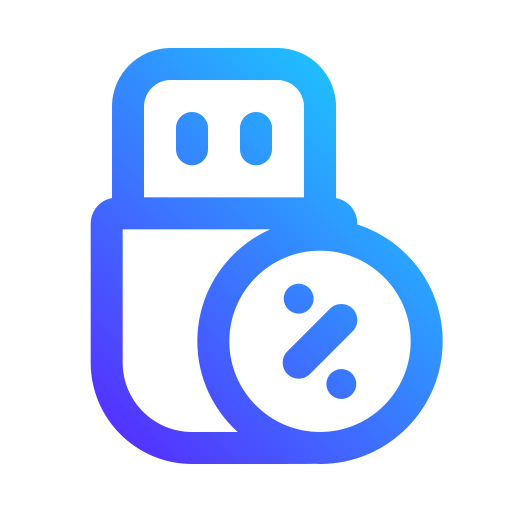 flash-disk Generic gradient outline icon
