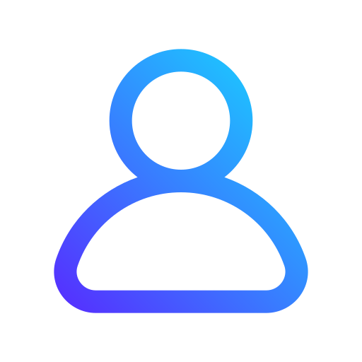 User Generic gradient outline icon