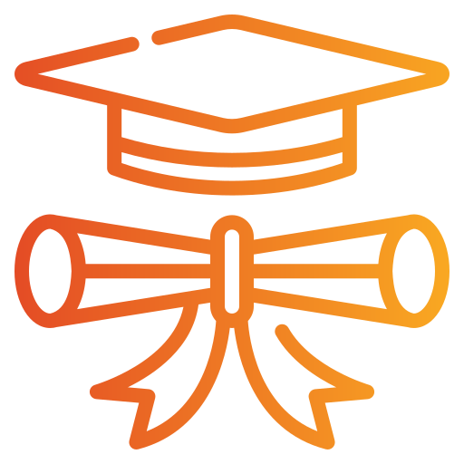 diploma Generic gradient outline icoon