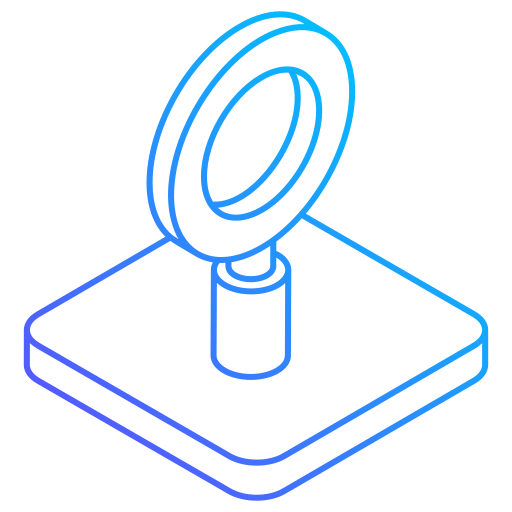 szkło powiększające Generic gradient outline ikona