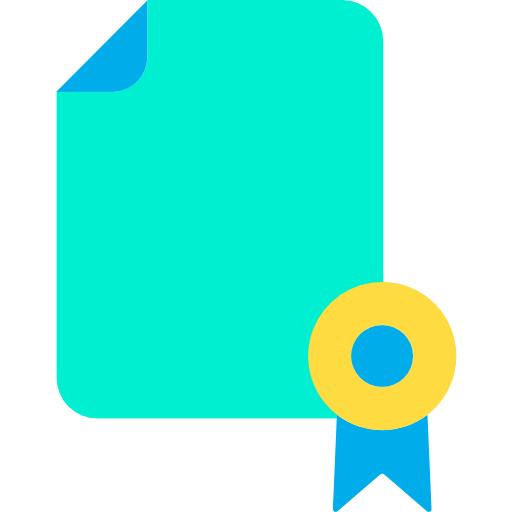 certificaat Kiranshastry Flat icoon