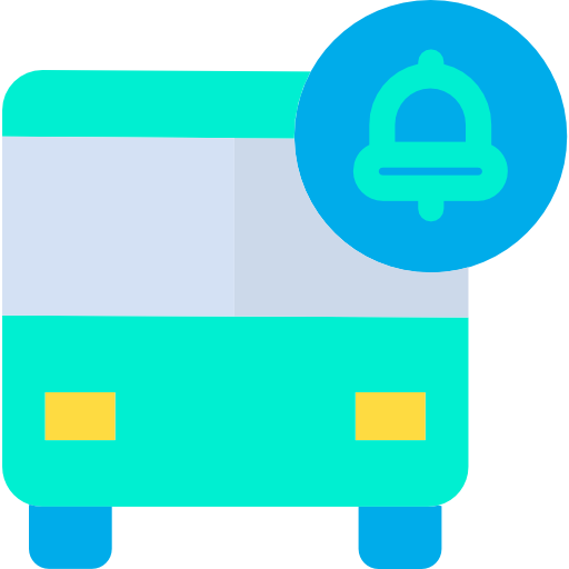 autobús escolar Kiranshastry Flat icono
