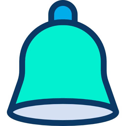 dzwonek Kiranshastry Lineal Color ikona