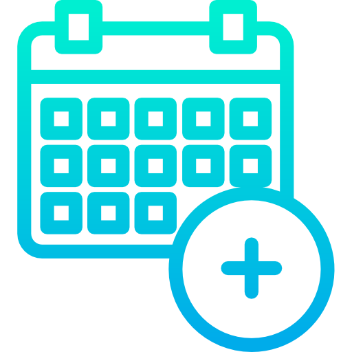 Calendar Kiranshastry Gradient icon