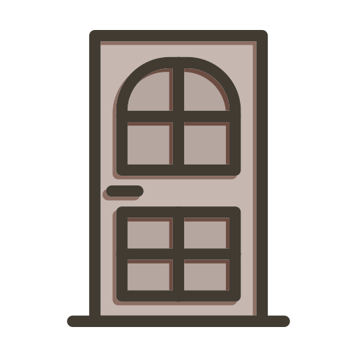 puerta Generic color lineal-color icono