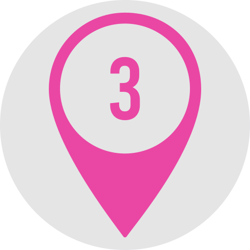 Number 3 Generic color fill icon