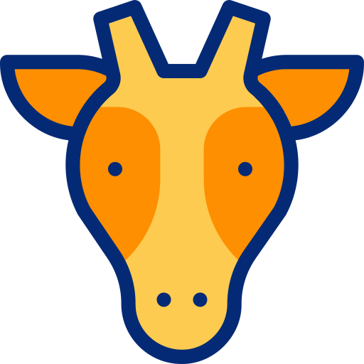 Żyrafa Basic Accent Lineal Color ikona