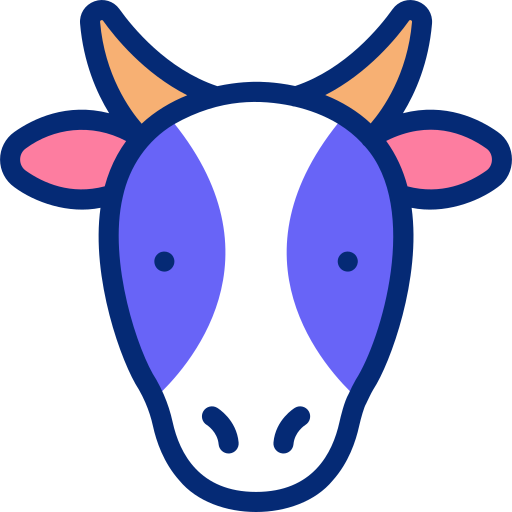 Cow Basic Accent Lineal Color icon