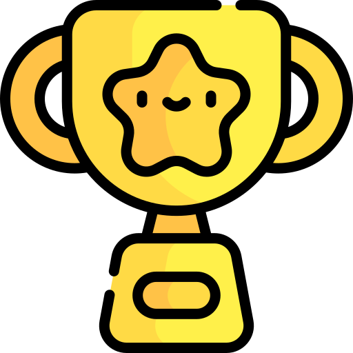 trofeo Kawaii Lineal color icono