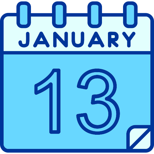 januari Generic color lineal-color icoon