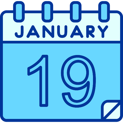 januari Generic color lineal-color icoon