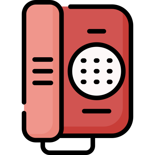 teléfono analógico Special Lineal color icono