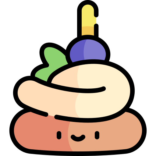 Appetizer Kawaii Lineal color icon