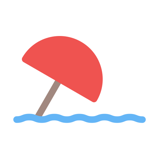 ビーチ Generic color fill icon