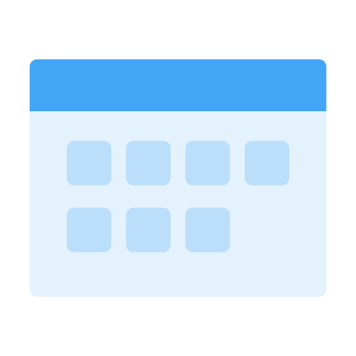 カレンダー Generic color fill icon
