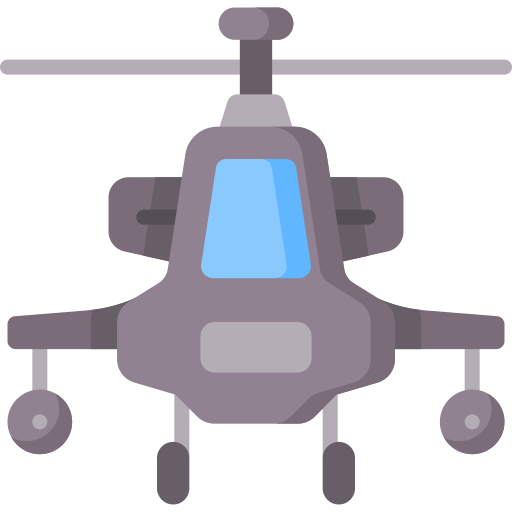 Apache helicopter Special Flat icon