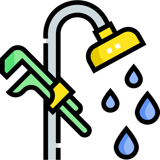 Shower Detailed Straight Lineal color icon