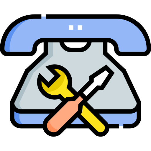 telefon Detailed Straight Lineal color ikona