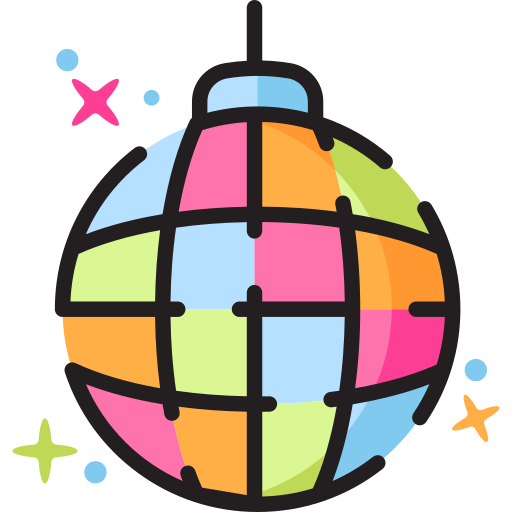 palla da discoteca Generic color lineal-color icona