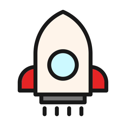 로켓 Generic color lineal-color icon